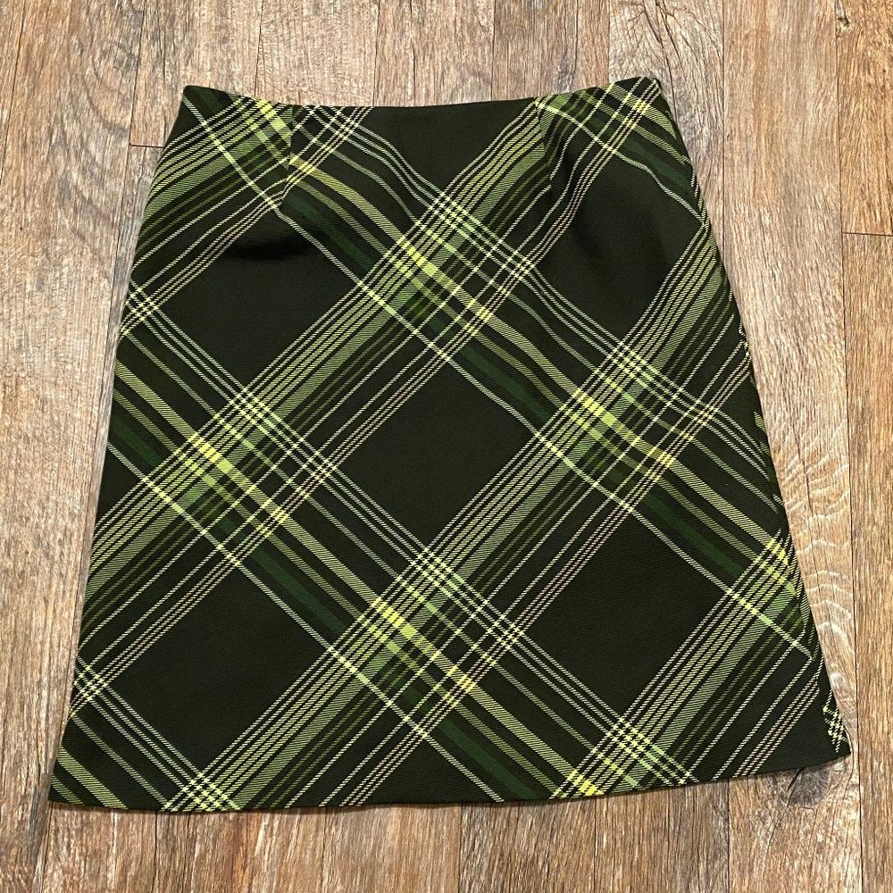 SOLD - Rafaella Plaid Pencil Skirt - Picture 2 of 2